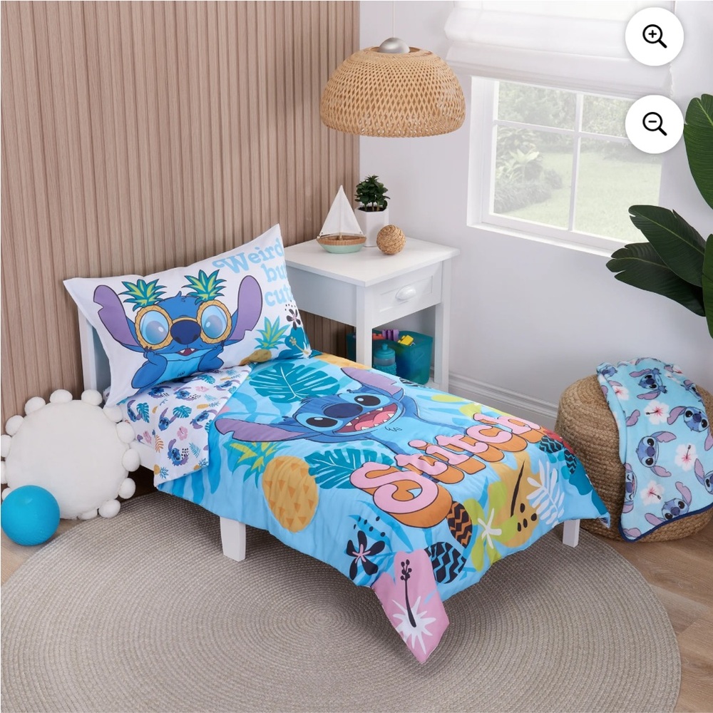 Disney Stitch Tropical Blue Comforter Set